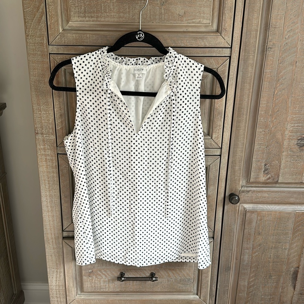 Polka dot JCrew Tank